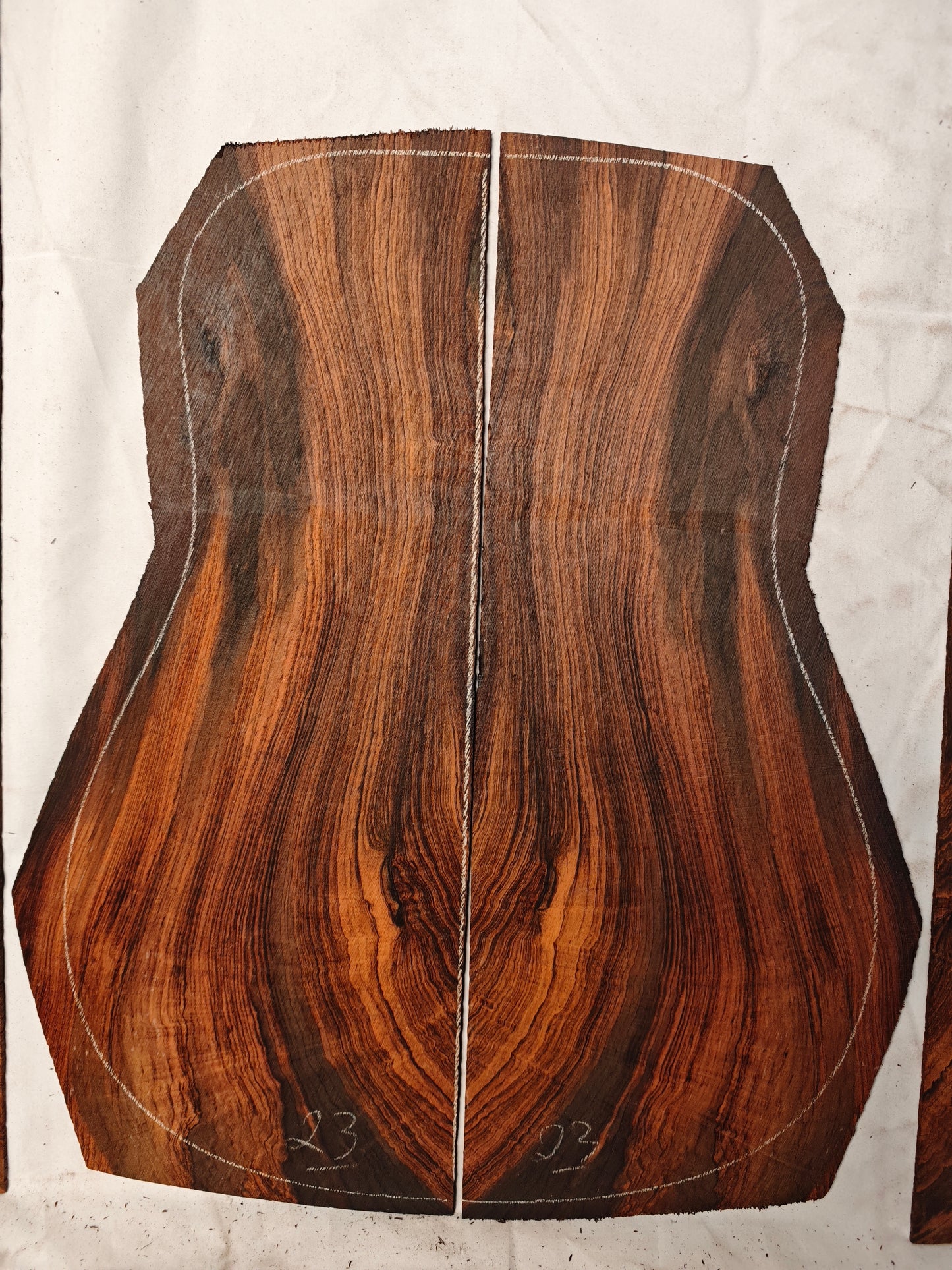 #03 Master Grade Brazilian rosewood guitar backs&sides set with CITES