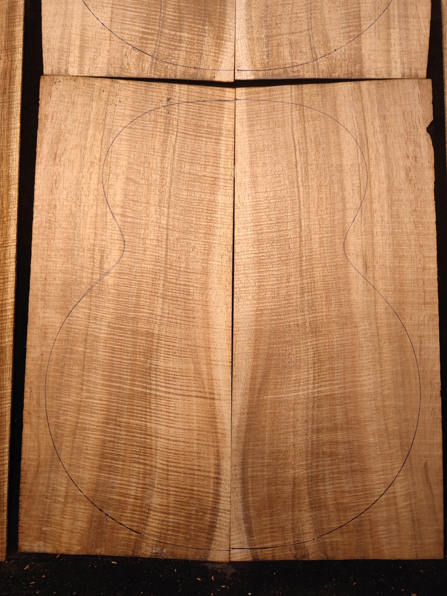 Jumbo Master Grade Hawaiian Koa guitar backs&sides set