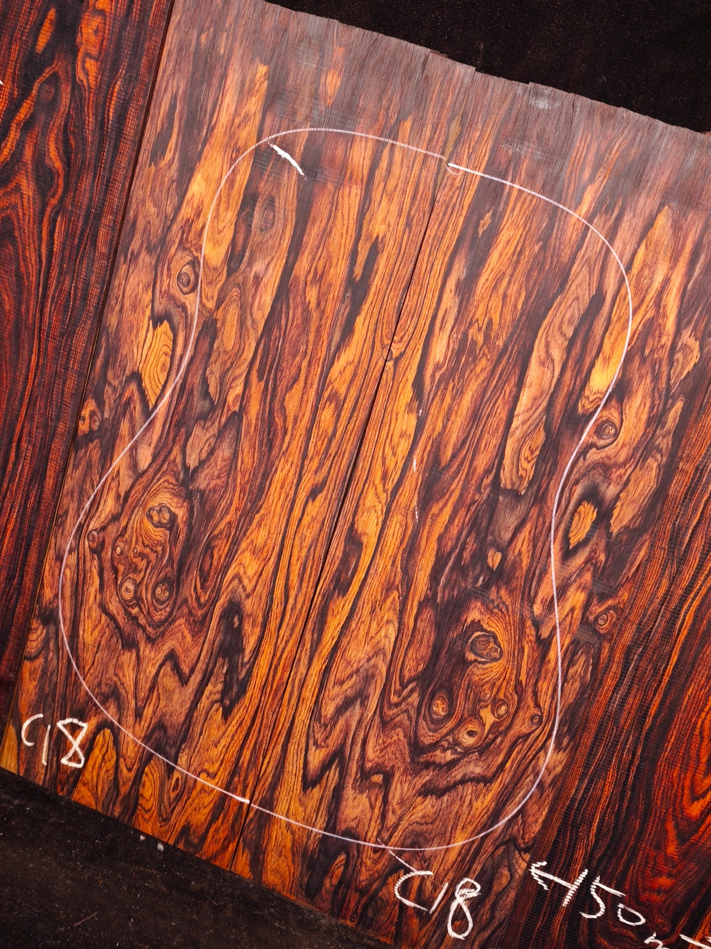 Mexico cocobolo back&sides guitar set C18