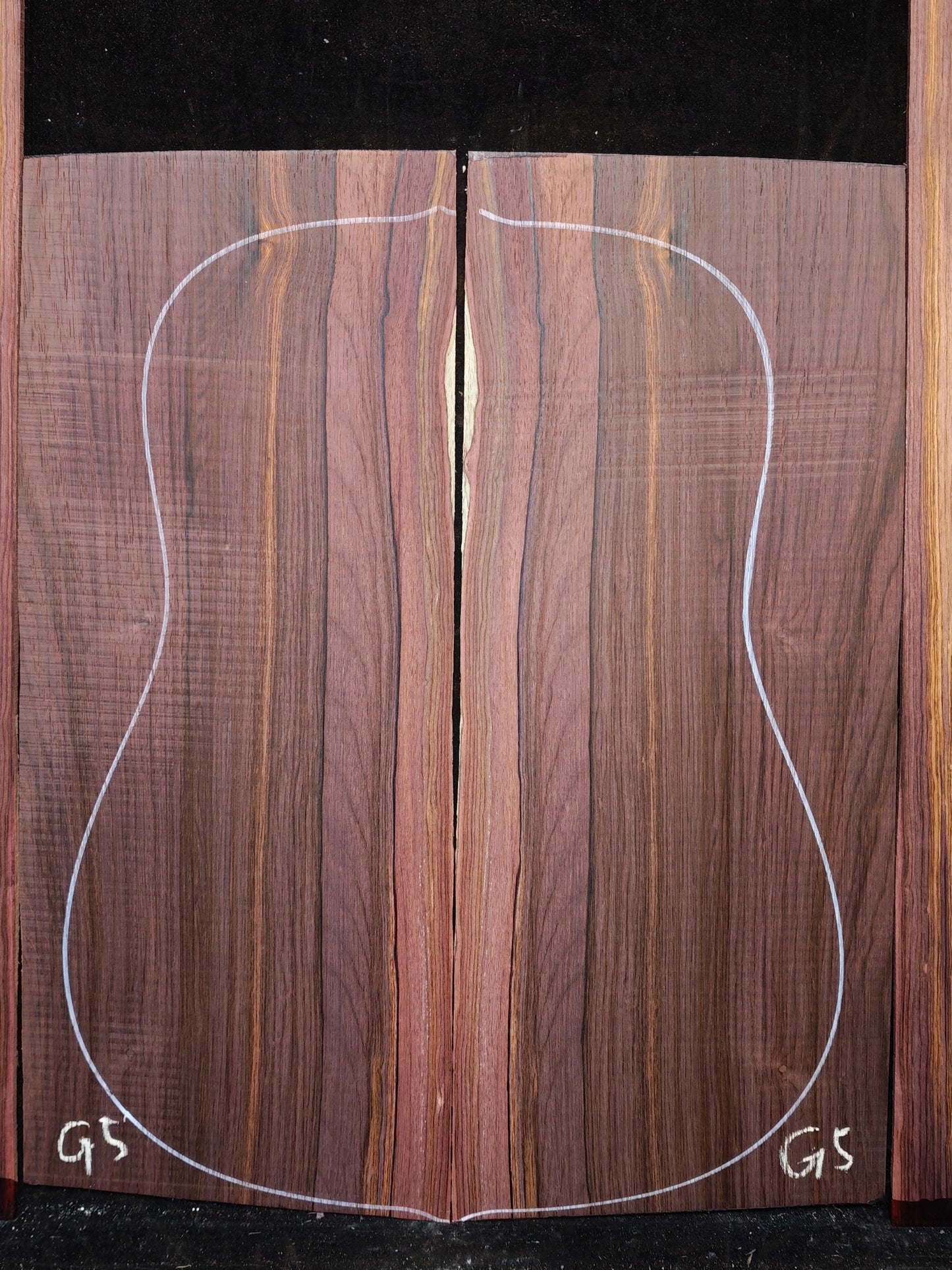 G5 Striped Guatemalan Rosewood back&sides guitar set