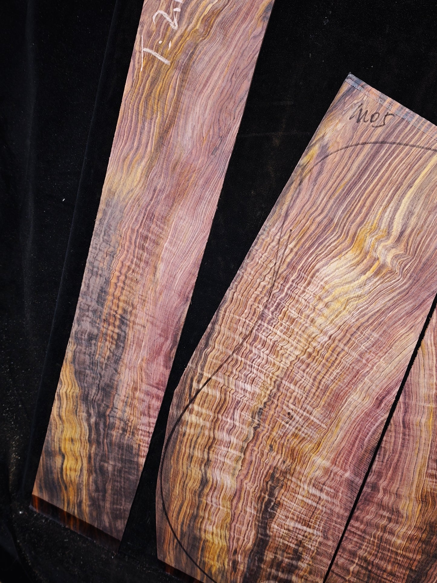 M05 curly Quartersawn cocobolo back&sides guitar set