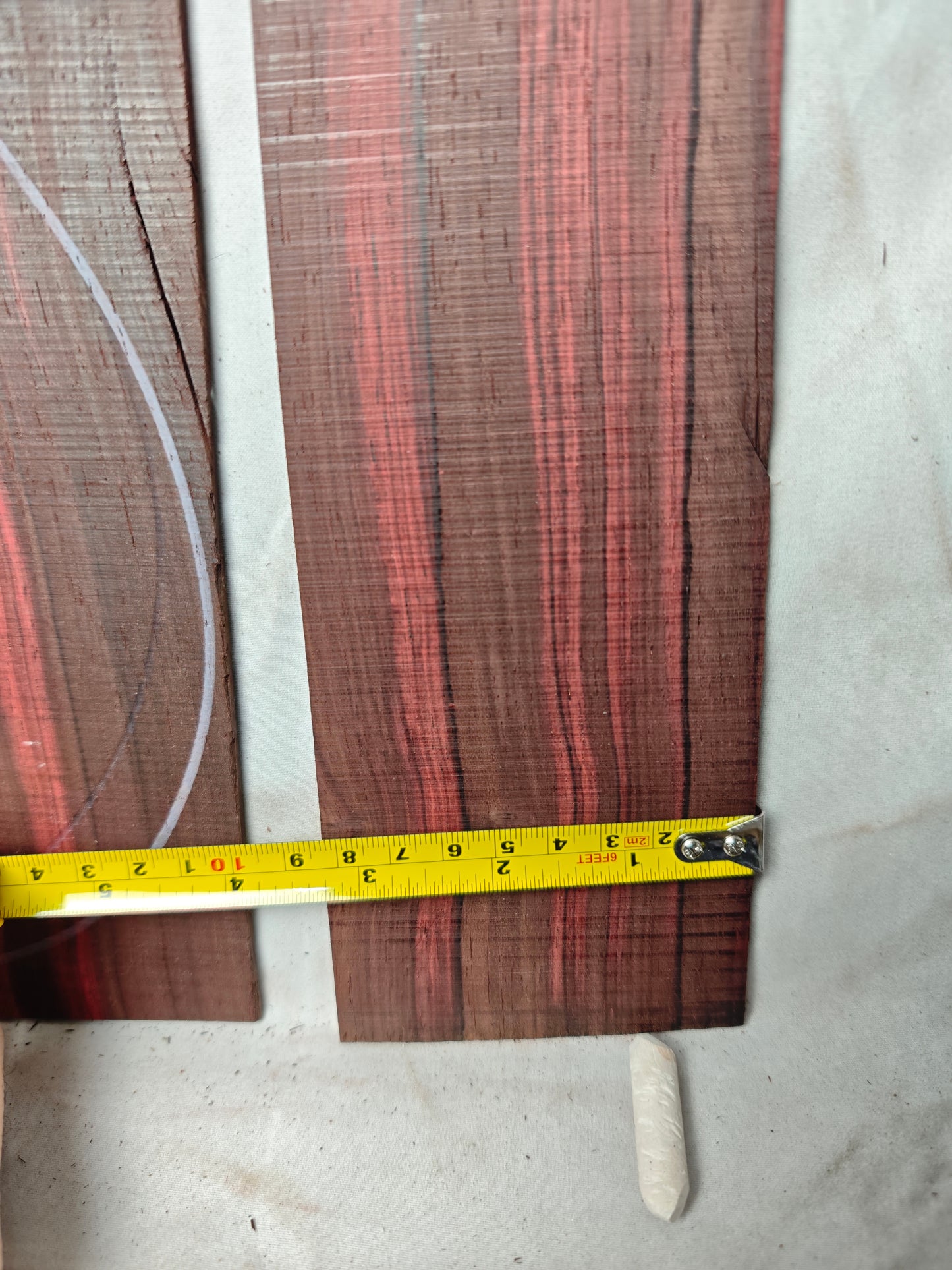 Quartersawn bois de Rose tenor ukulele back&sides set