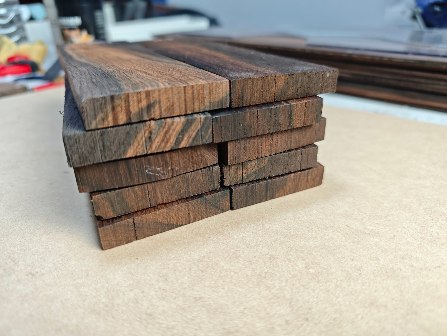 Brazilian Rosewood Guitar Bridge Blanks
