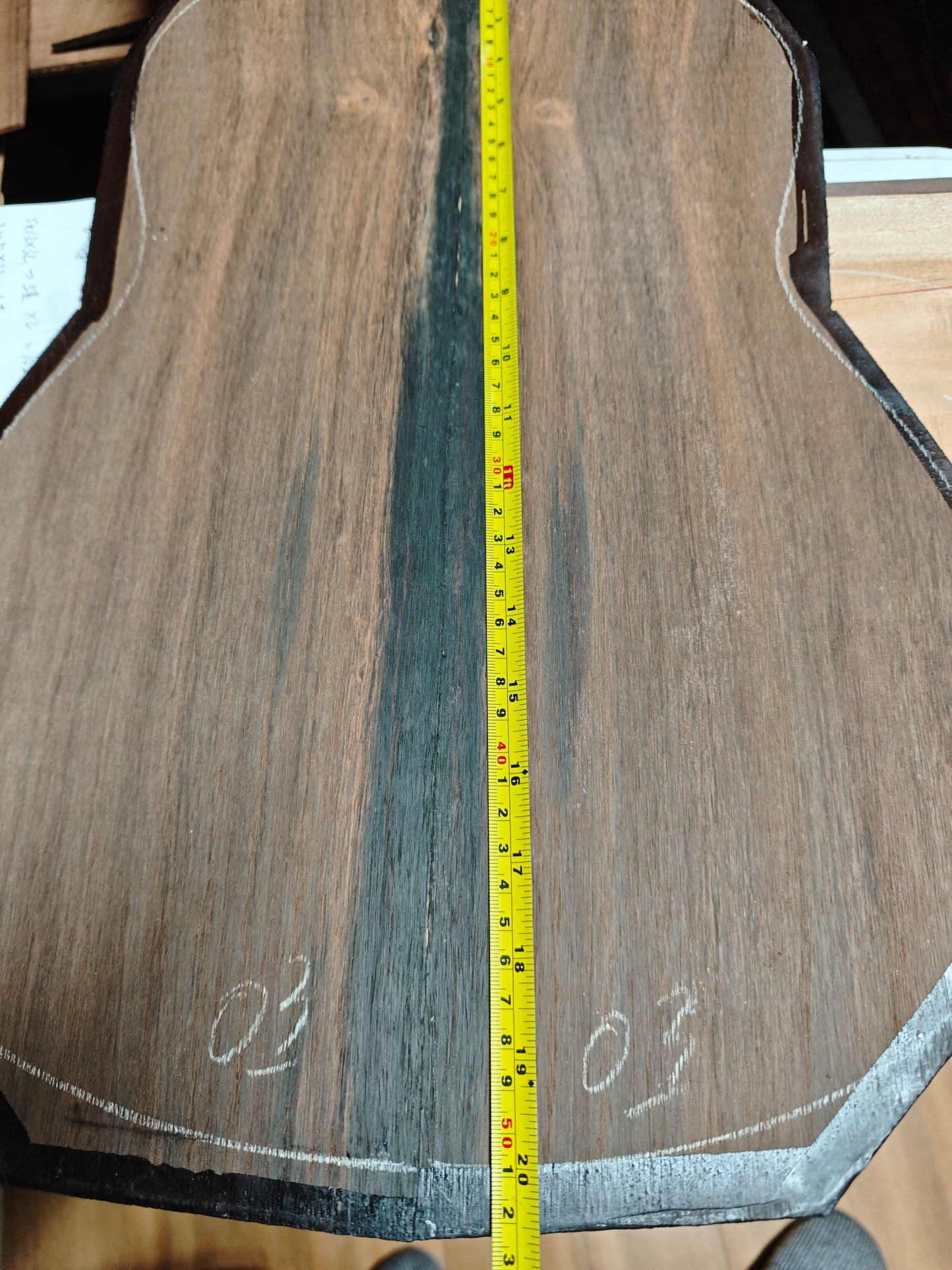 #03C Quartersawn Brazilian rosewood guitar backs&sides set with CITES