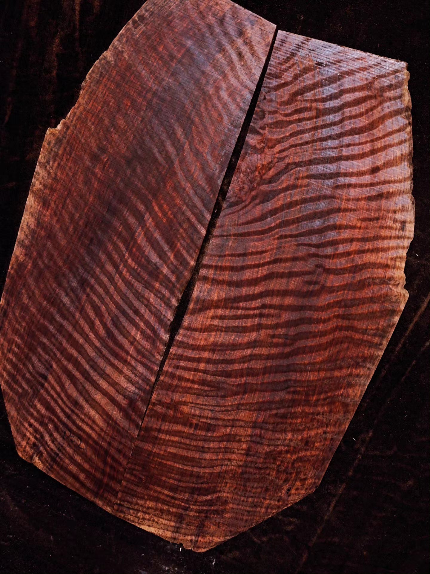 master grade ancient curly sinker redwood guitar top set #D05