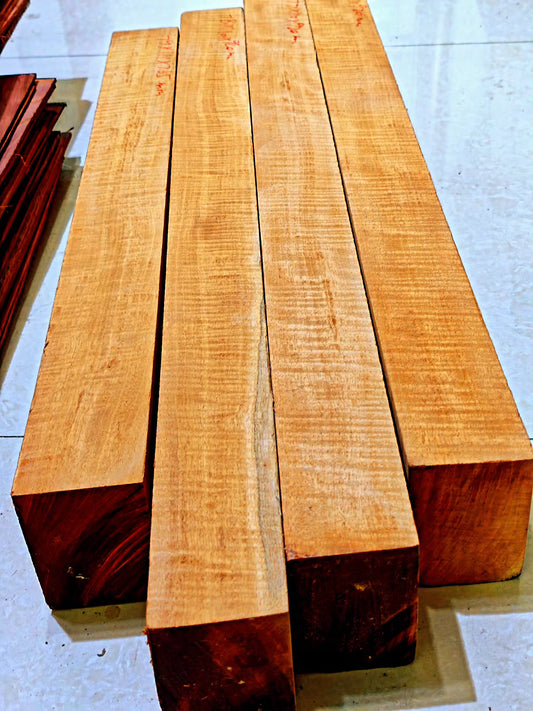 Curly honduran mahogany one piece neck blanks