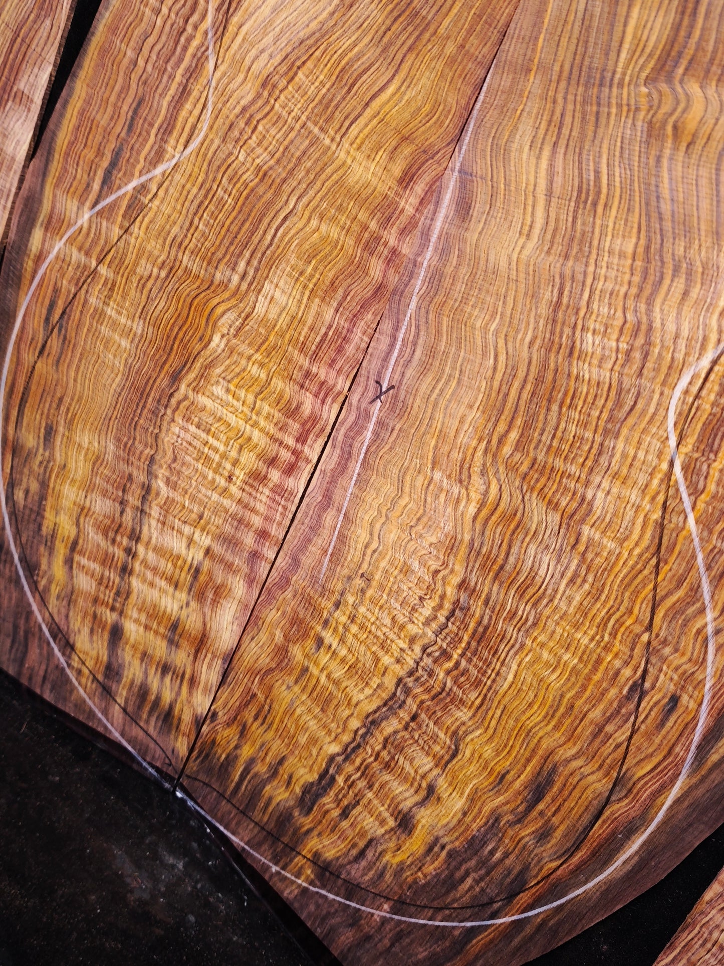 M03 curly Quartersawn cocobolo back&sides guitar set