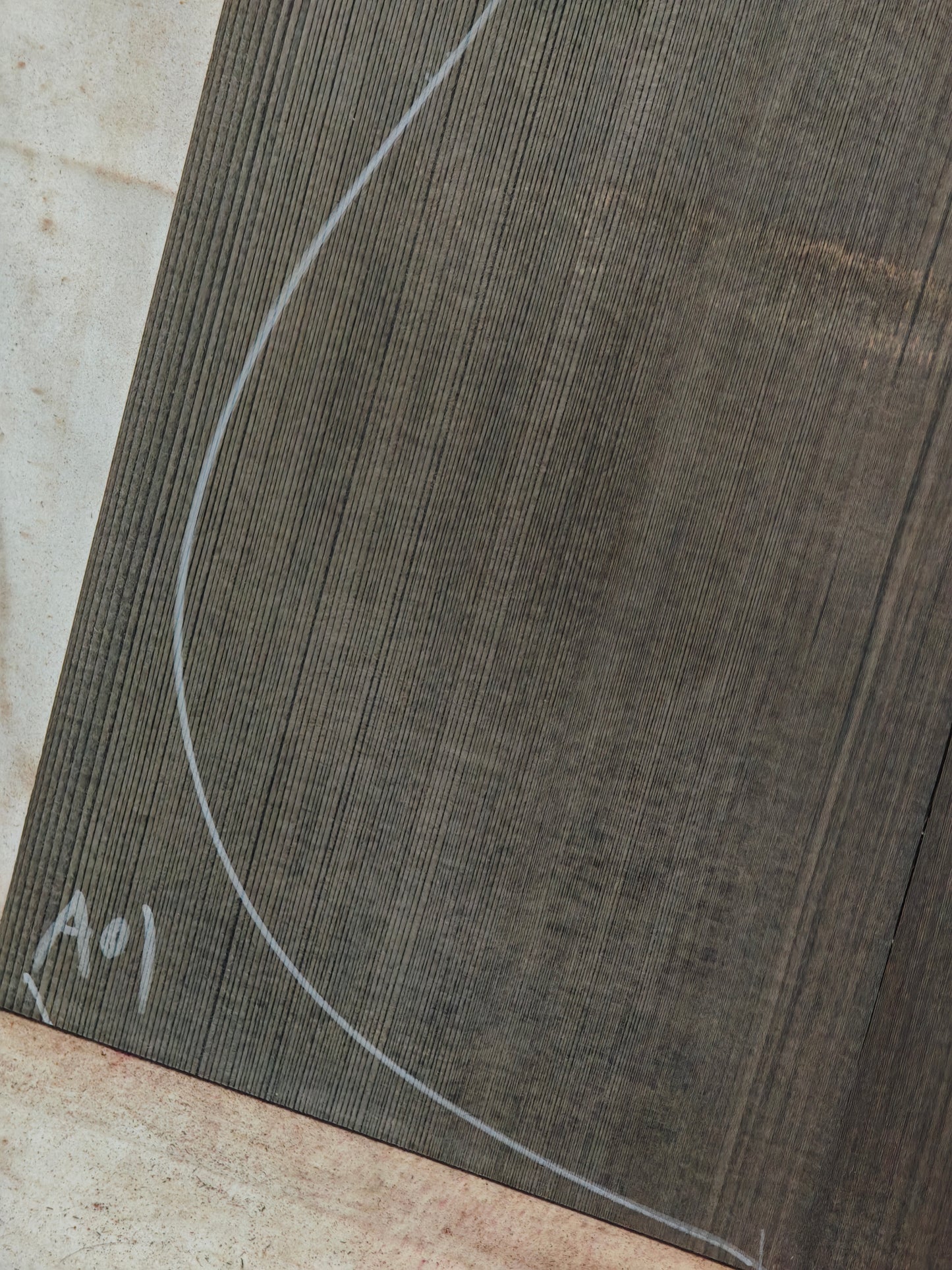 Black 'Dragon Spruce' Ancient Sinker Chinese Spruce guitar top