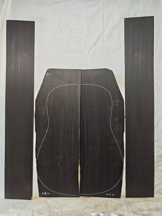 MA10 Quartersawn african blackwood back&sides guitar set