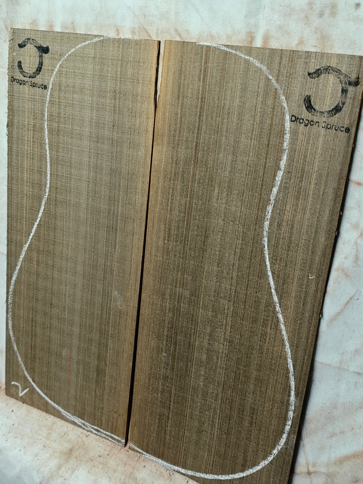 'Dragon Spruce' Ancient Sinker Chinese Spruce guitar top 5250 Years old