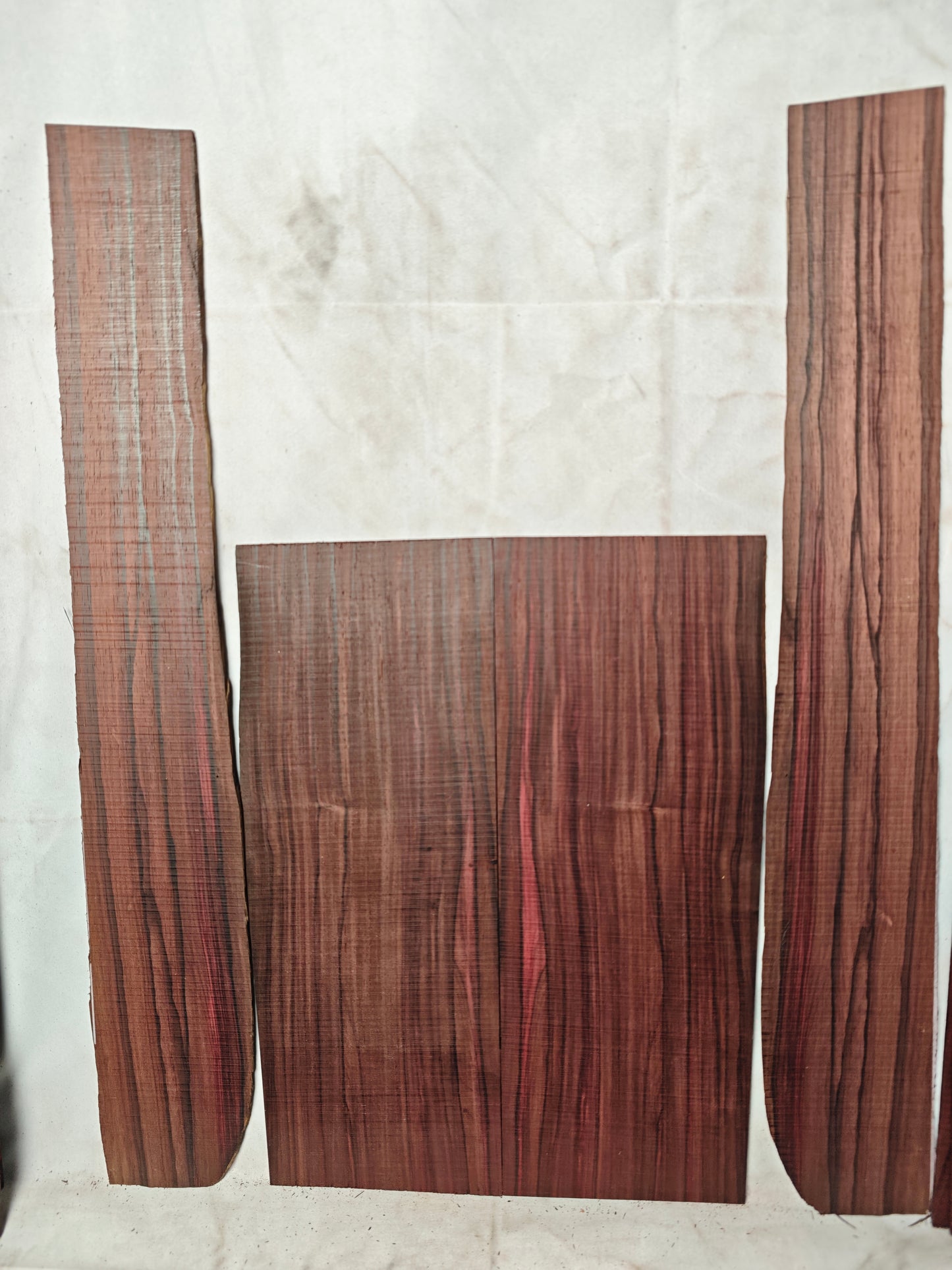 Quartersawn bois de Rose tenor ukulele back&sides set