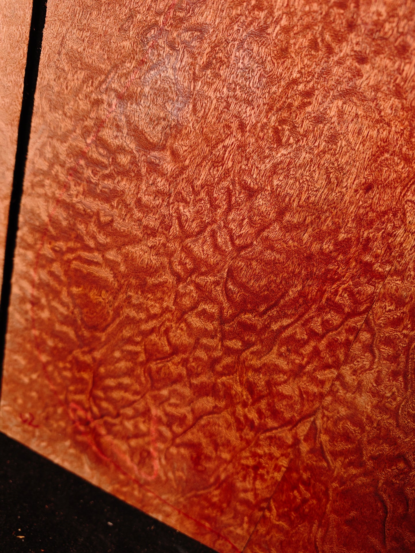 Quilted sapele acoustic guitar back &sides set