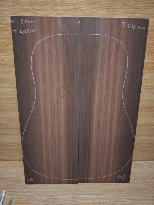 Master Grade sinker redwood guitar top set #D03