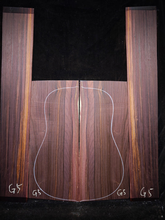 G5 Striped Guatemalan Rosewood back&sides guitar set