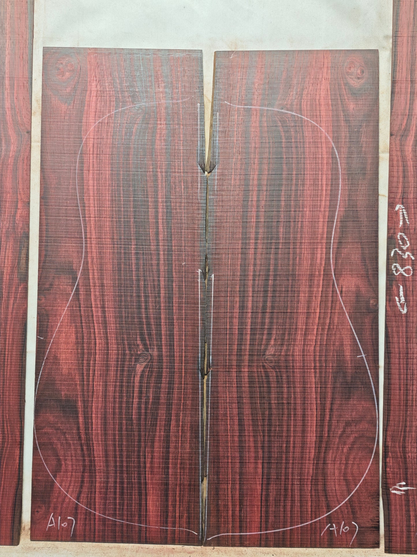 Bois de Rose madagascar rosewood back&sides guitar set A107