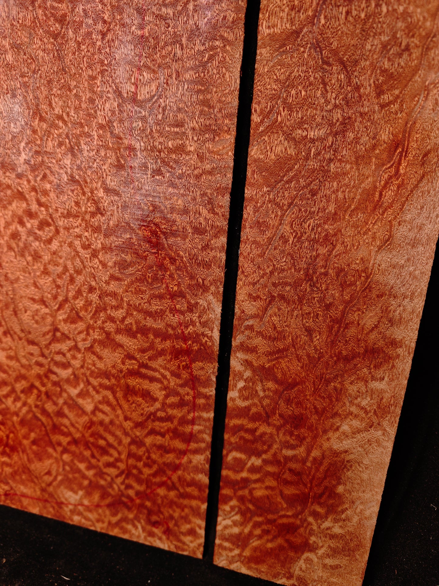 Quilted sapele acoustic guitar back &sides set