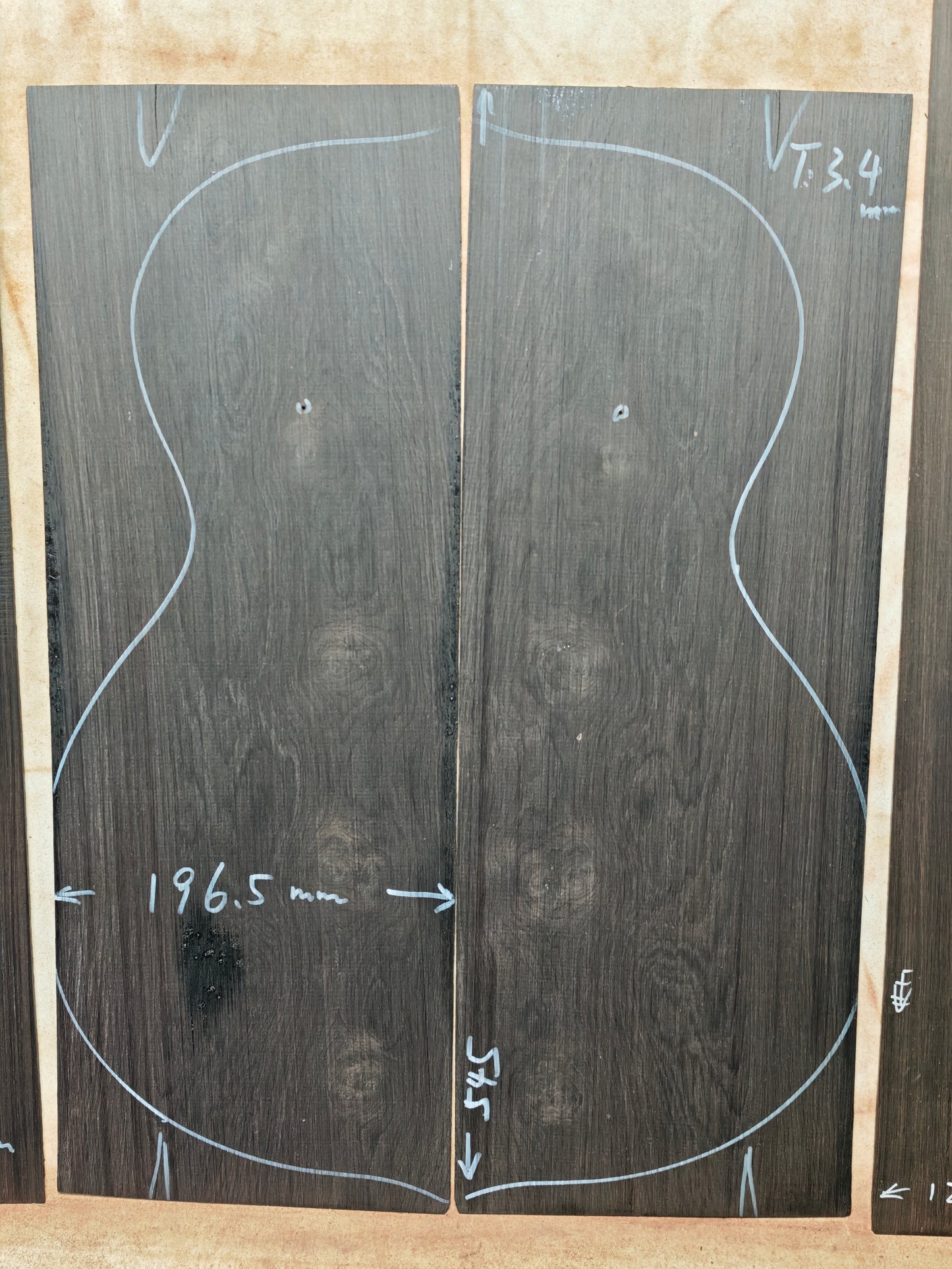 african blackwood back&sides guitar set