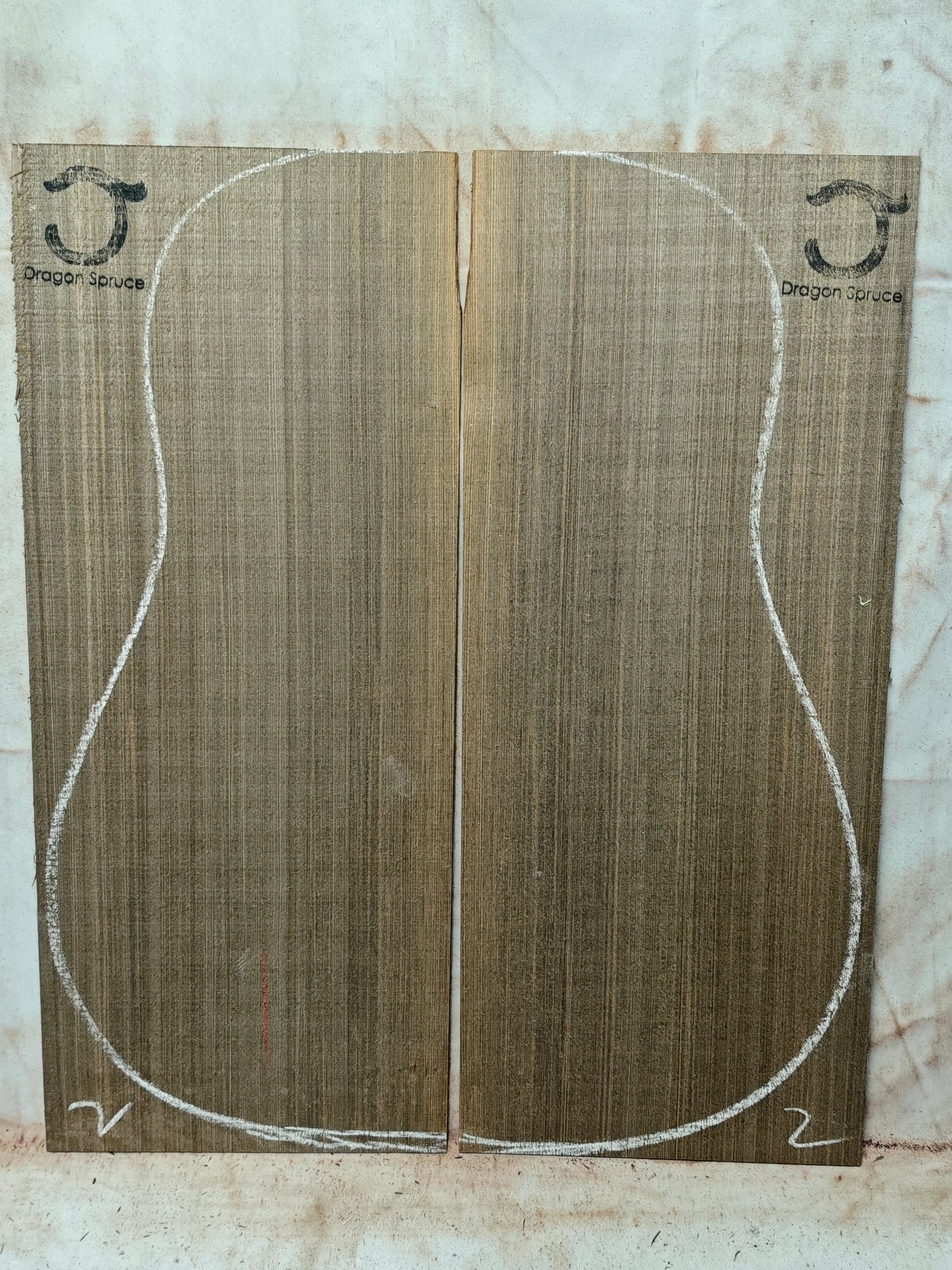 'Dragon Spruce' Ancient Sinker Chinese Spruce guitar top 5250 Years old
