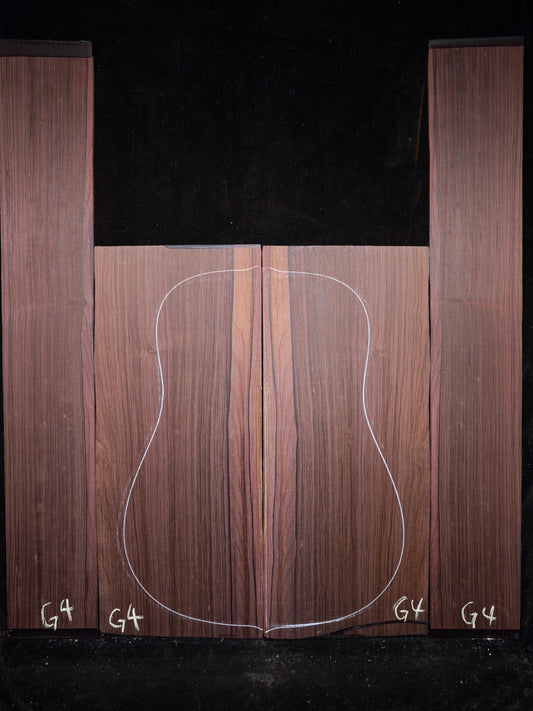 G4 Striped Guatemalan Rosewood back&sides guitar set
