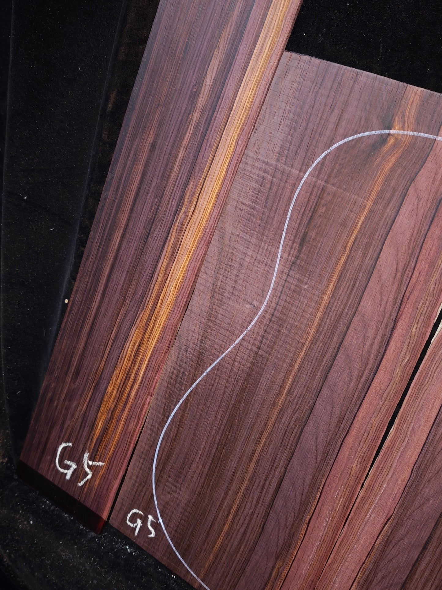 G5 Striped Guatemalan Rosewood back&sides guitar set