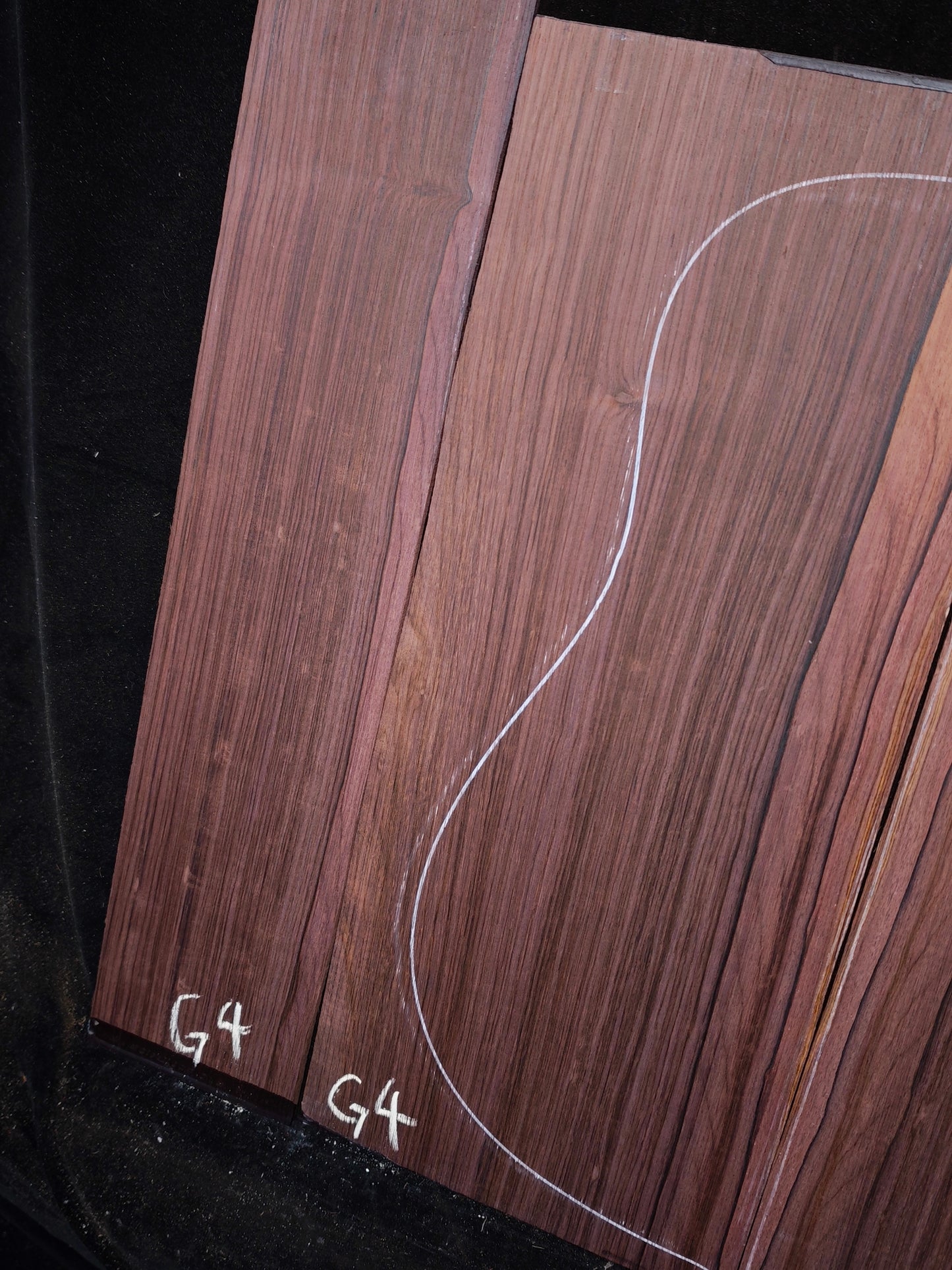 G4 Striped Guatemalan Rosewood back&sides guitar set