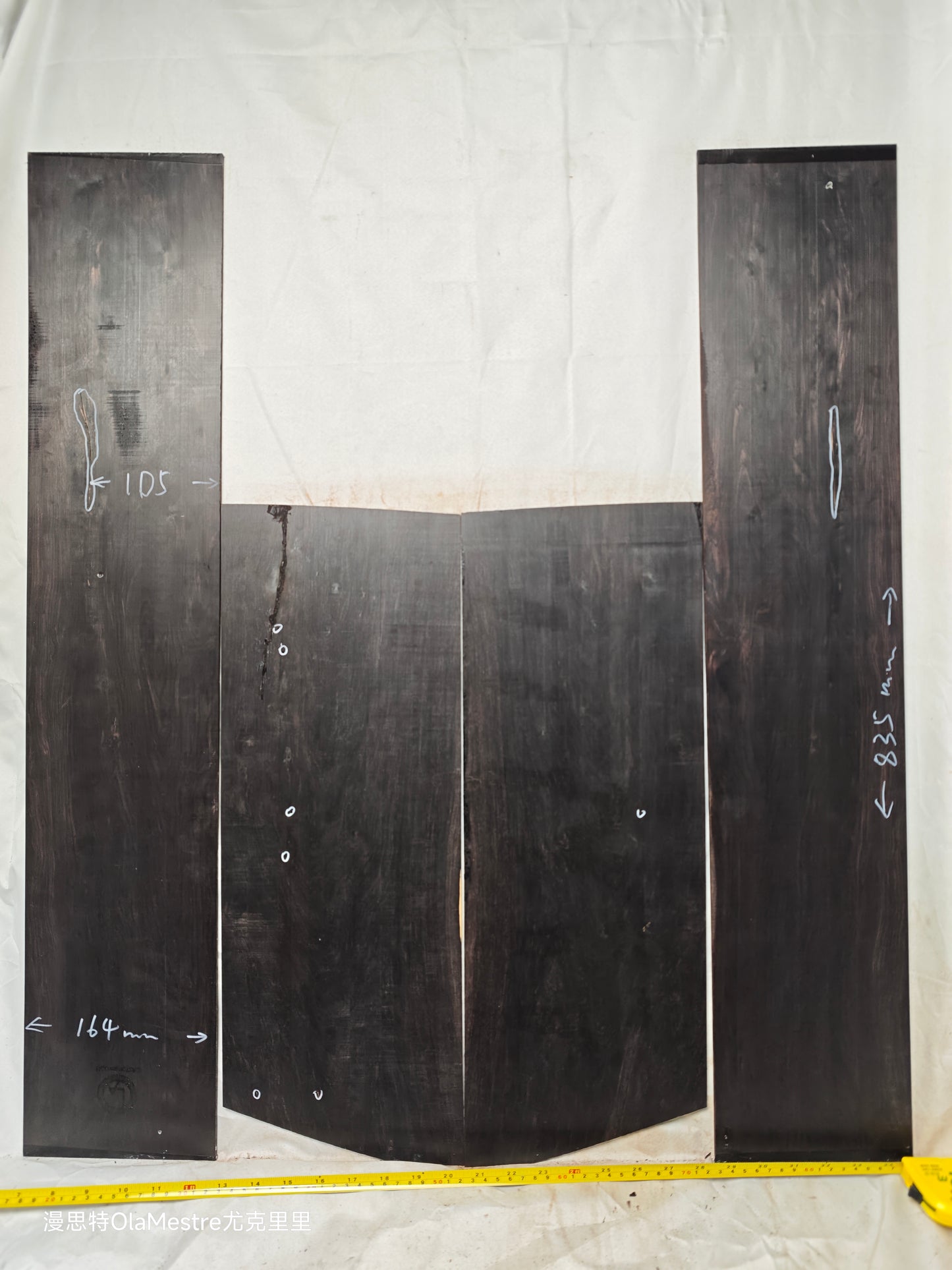 #06 african blackwood back&sides guitar set