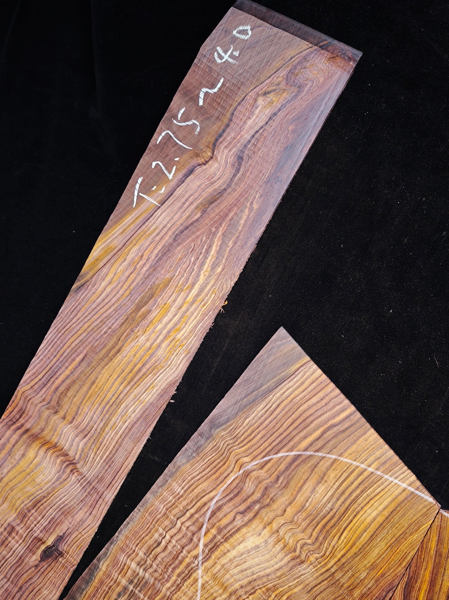 M04 curly Quartersawn cocobolo back&sides guitar set