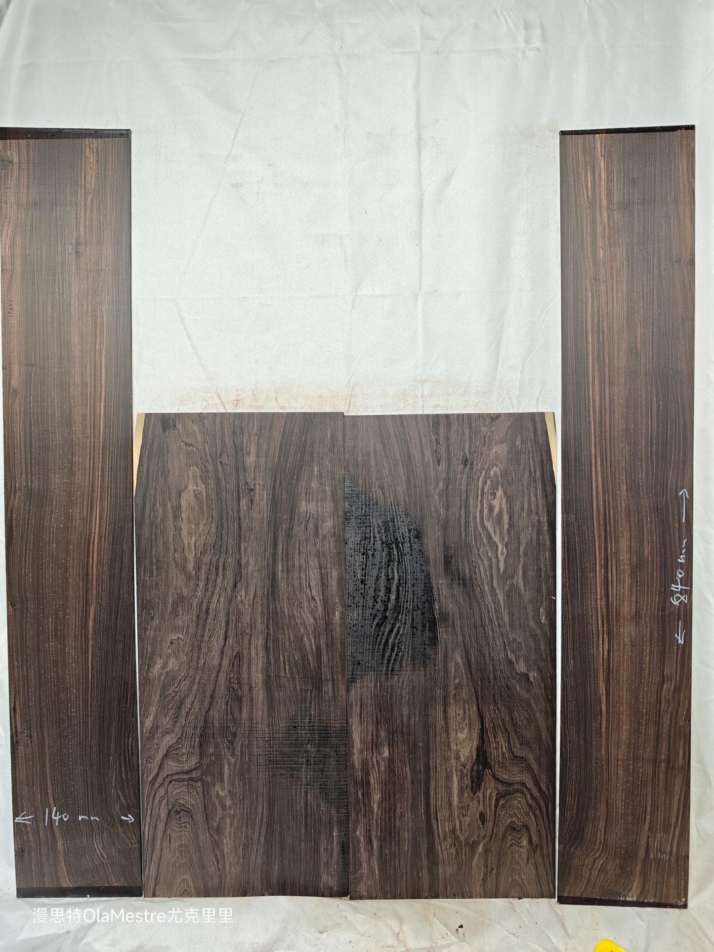 #08 african blackwood back&sides guitar set