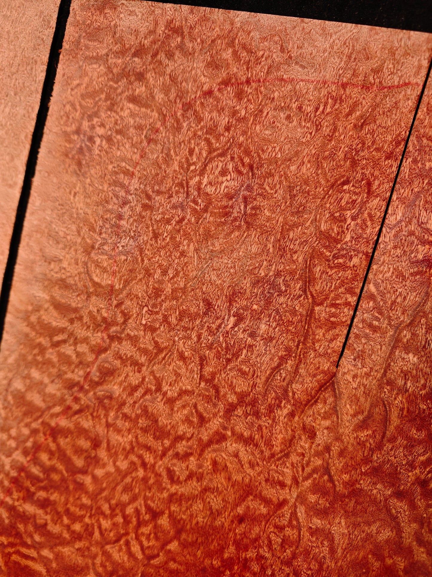Quilted sapele acoustic guitar back &sides set