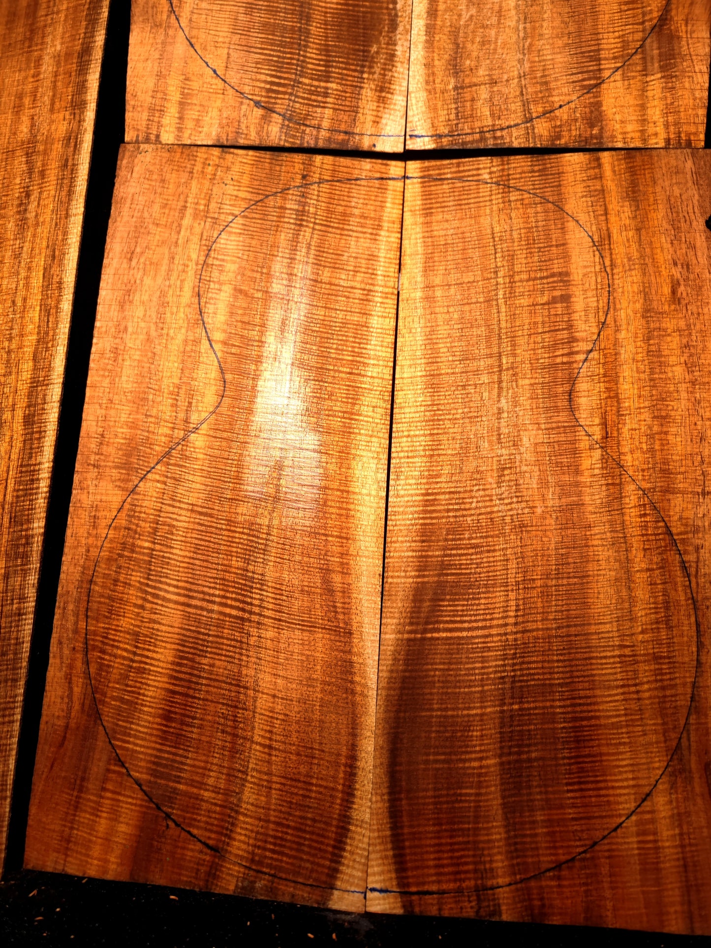 Jumbo Master Grade Hawaiian Koa guitar backs&sides set