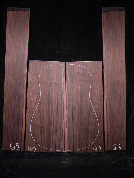 G3 Striped Guatemalan Rosewood back&sides guitar set