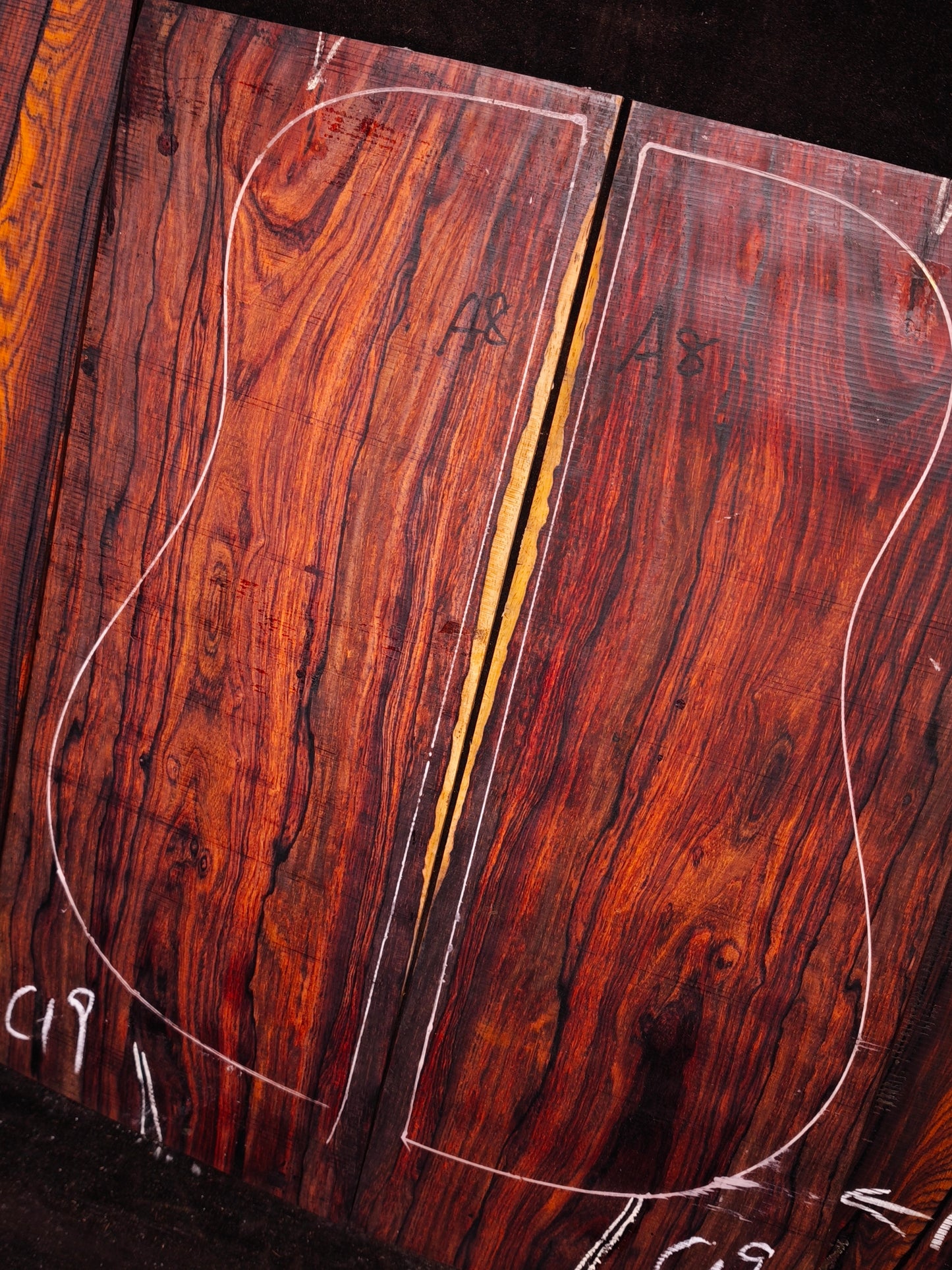 Mexico cocobolo back&sides guitar set