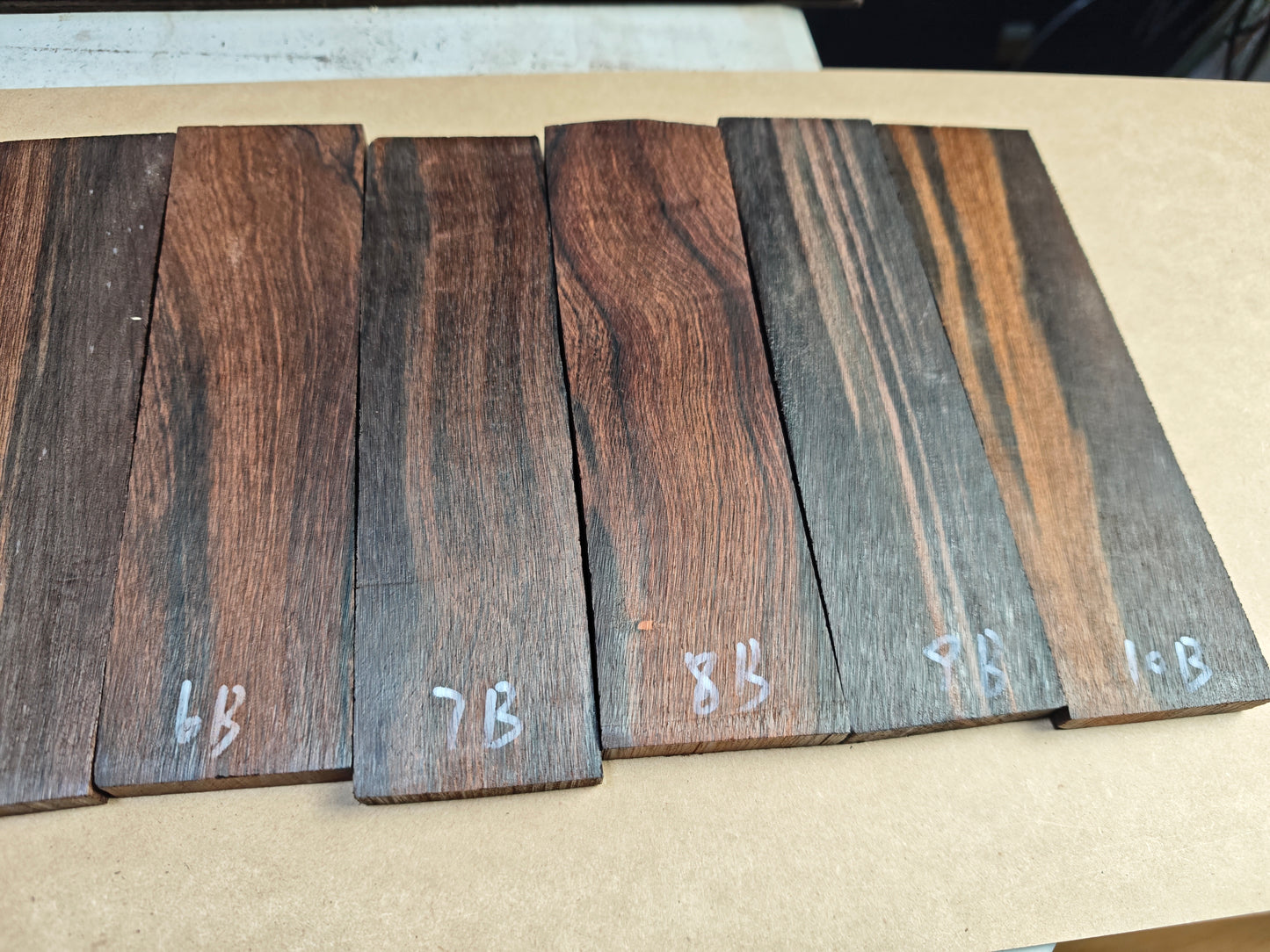 Brazilian Rosewood Guitar Bridge Blanks