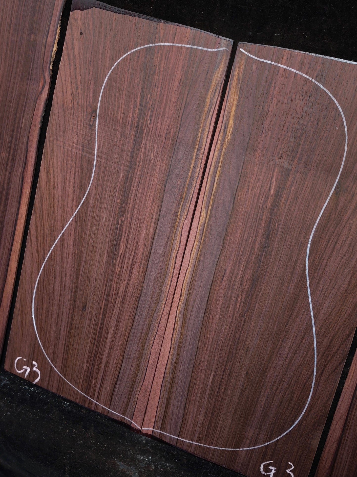 G3 Striped Guatemalan Rosewood back&sides guitar set