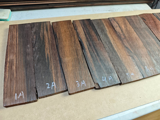 Brazilian Rosewood Guitar Bridge Blanks