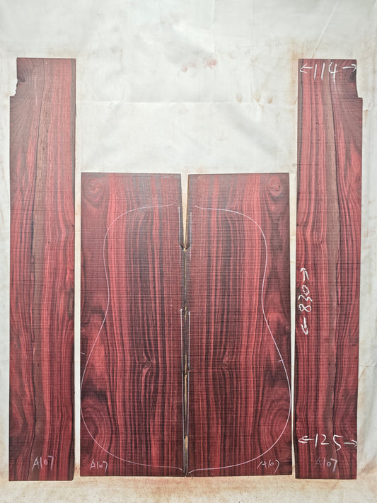 Bois de Rose madagascar rosewood back&sides guitar set A107