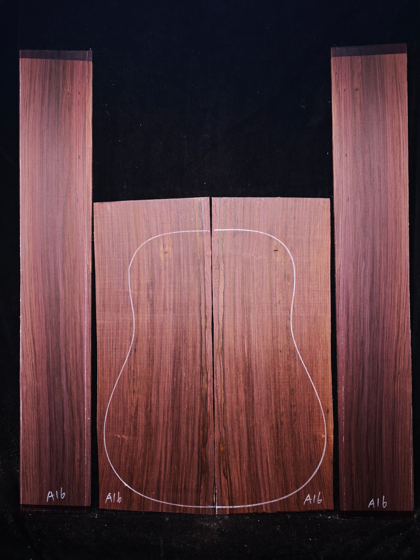 A16 Guatemalan Rosewood back&sides guitar set