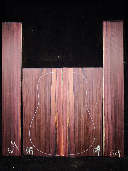 G9 Striped Guatemalan Rosewood back&sides guitar set