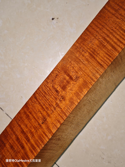 MA Curly honduran mahogany one piece neck