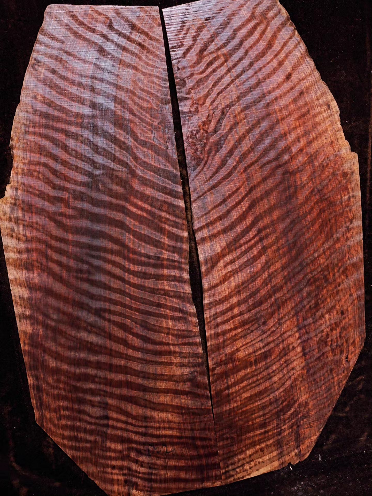 master grade ancient curly sinker redwood guitar top set #D05