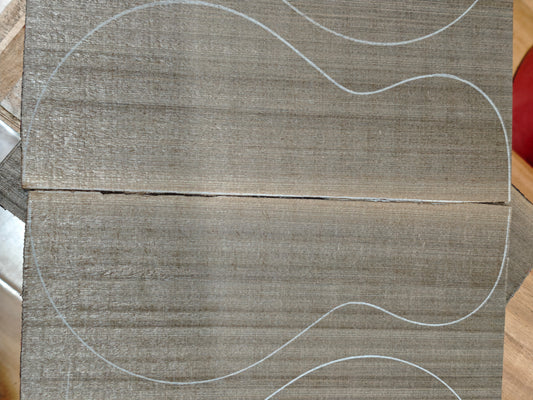 two Ancient Dragon Spruce tenor ukulele top sets