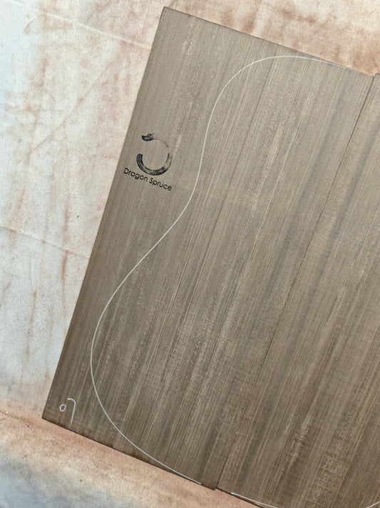 #07 'Dragon Spruce' Ancient Sinker Chinese Spruce guitar top 5250 Years old