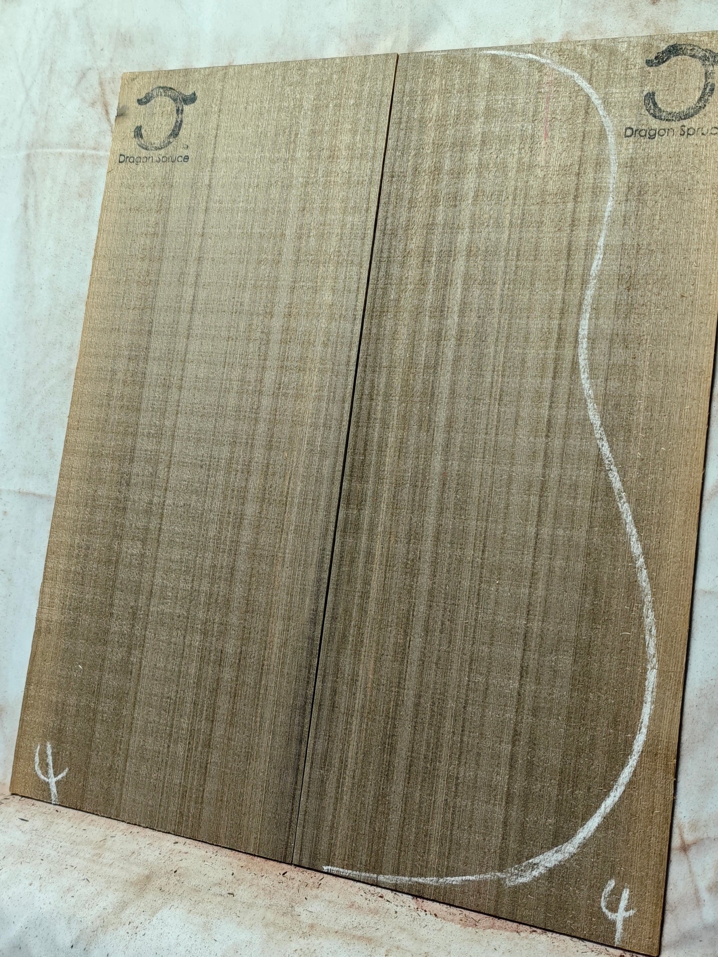 'Dragon Spruce' Ancient Sinker Chinese Spruce guitar top 5250 Years old