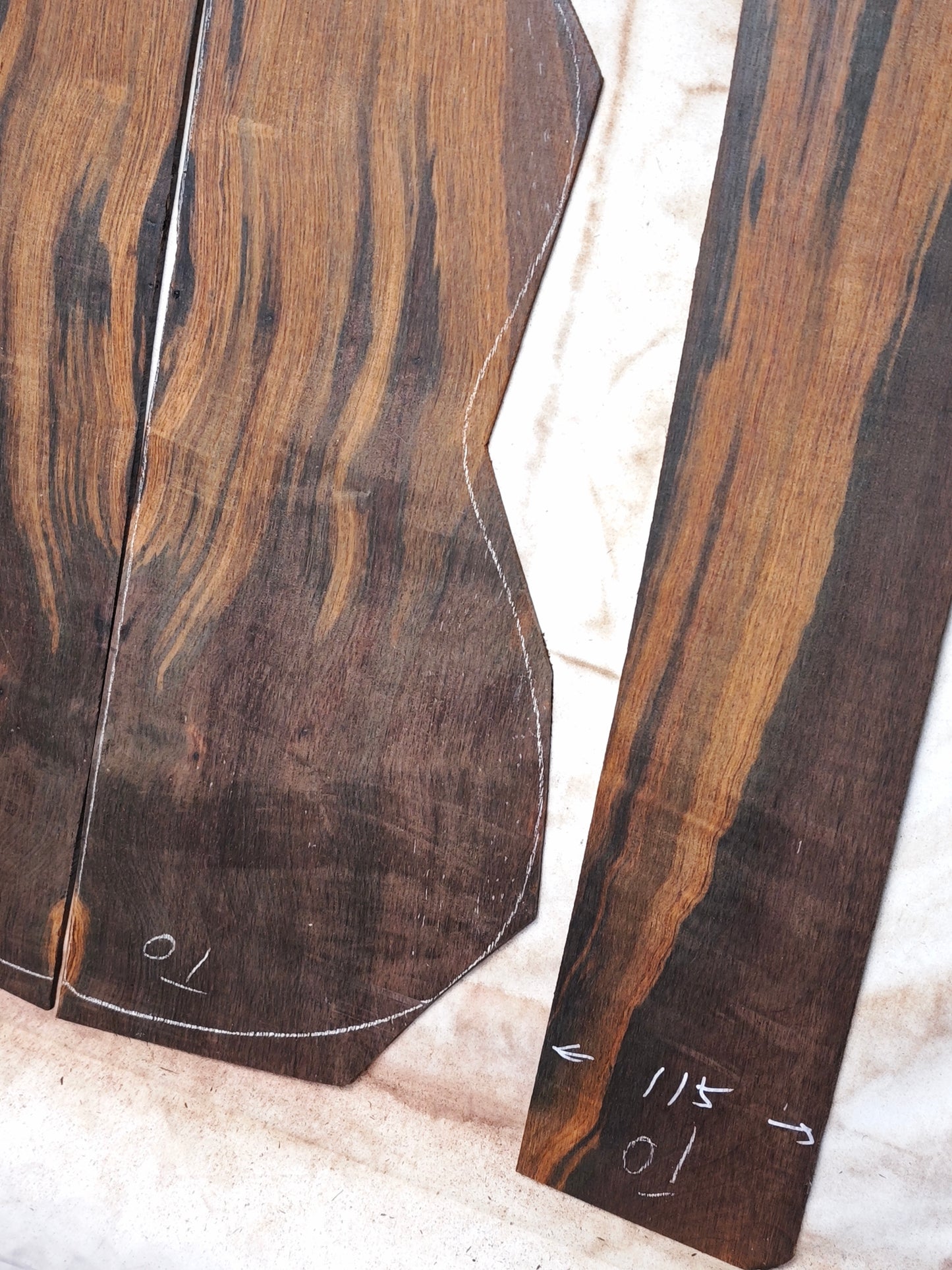#01 MA Brazilian rosewood classical guitar backs&sides set with CITES