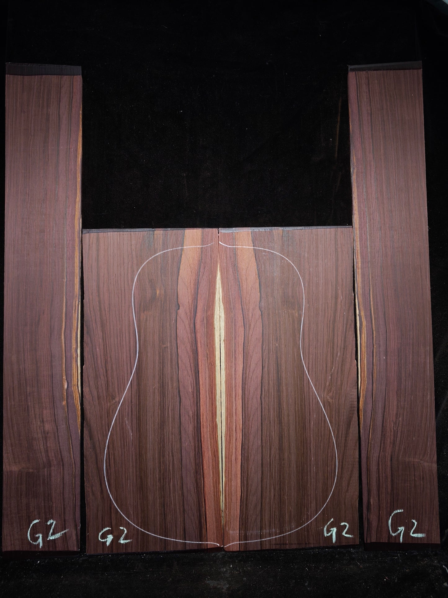 G2 Striped Guatemalan Rosewood back&sides guitar set