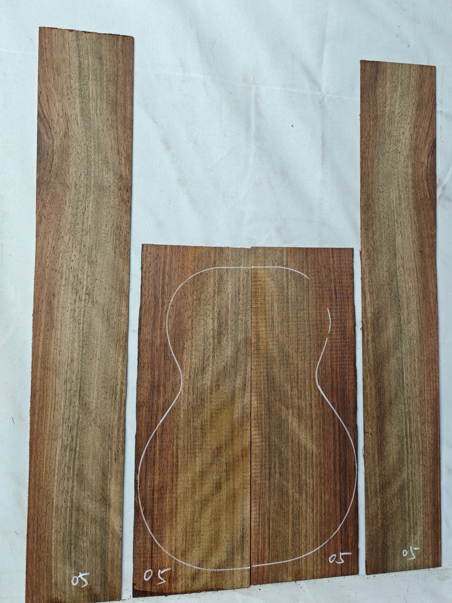 Malaysian blackwood tenor ukulele back & sides set