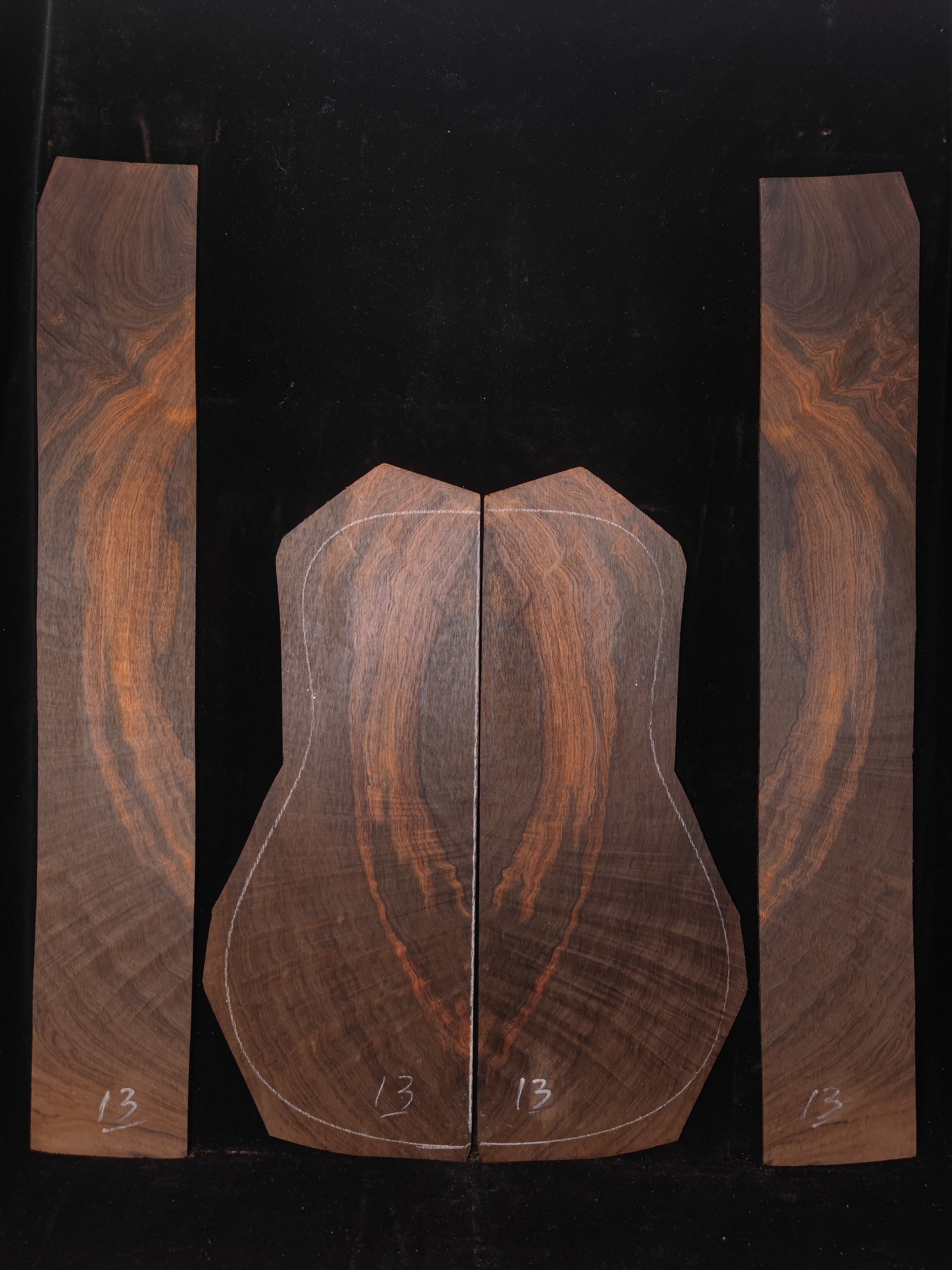 3 Brazilian Rosewood