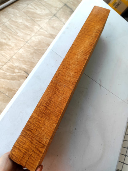 Master Grade Curly  honduran mahogany one piece neck