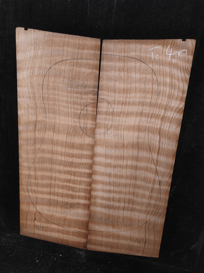 curly redwood guitar top set #N4