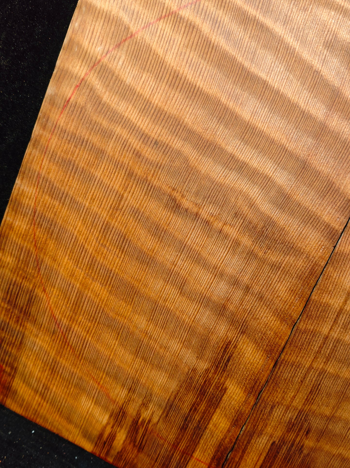 curly redwood guitar top set #T3